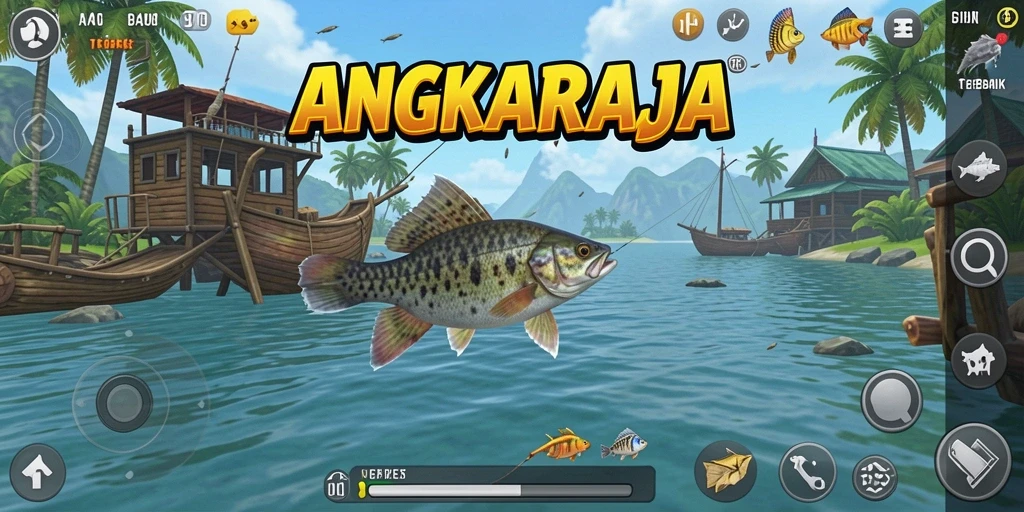 Tangkapan ikan besar di bawah laut yang menakjubkan.