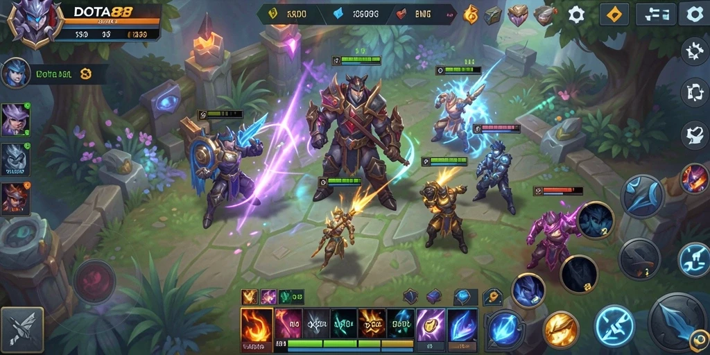 Tampilan gameplay DOTA88 yang menarik dan mendalam.