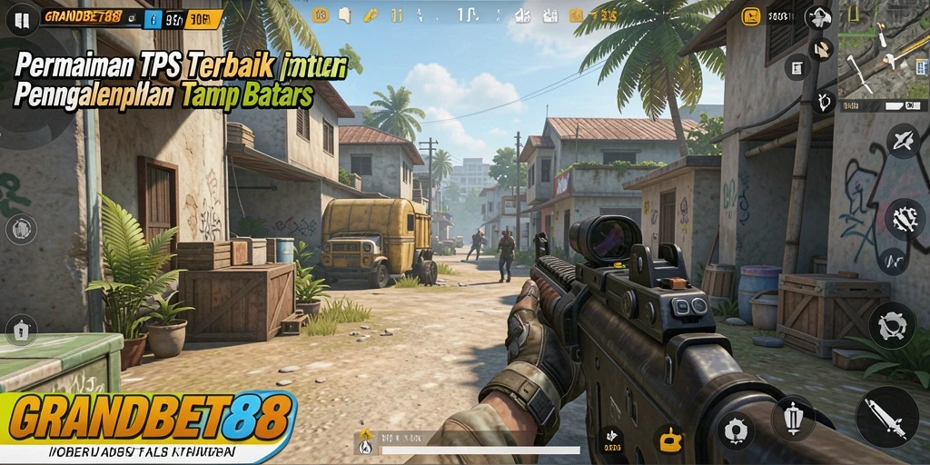Tampilan gameplay seru dari GRANDBET88 dengan aksi TPS yang mendebarkan.