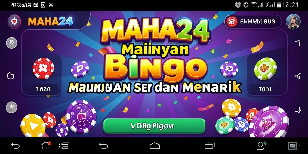 Tampilan gameplay seru MAHA24 dalam permainan Bingo.