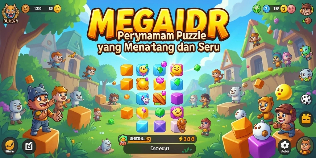 Tampilan gameplay MEGAIDR yang seru dan penuh warna.