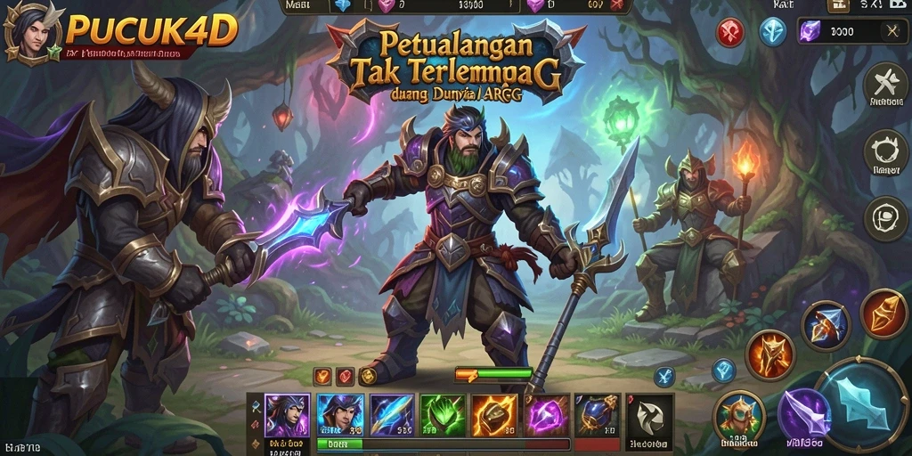 Tangkapan layar menampilkan aksi pertempuran dalam permainan ARPG.