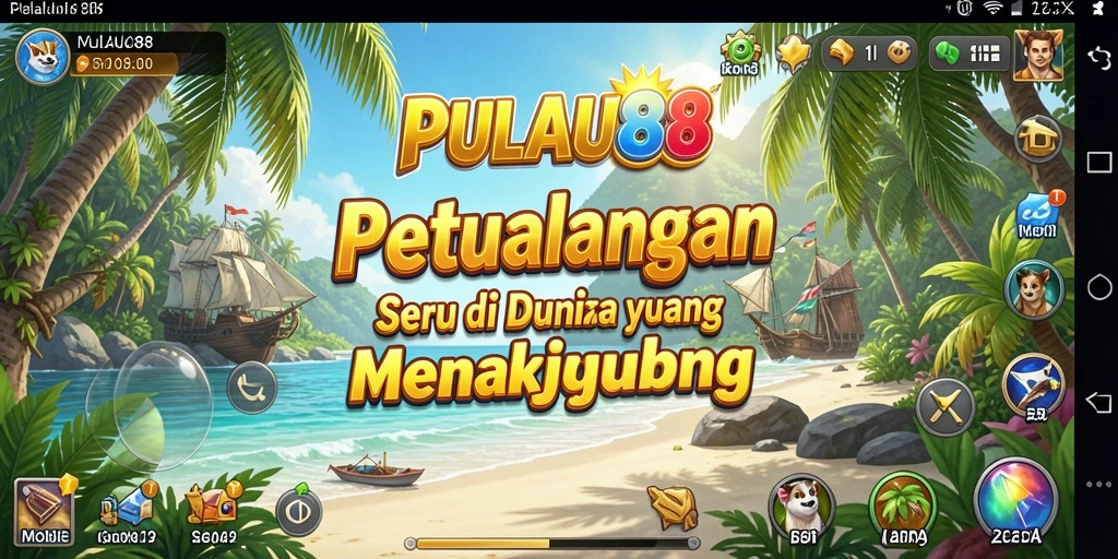 Screenshot menampilkan gameplay seru dan aksi di PULAU88.