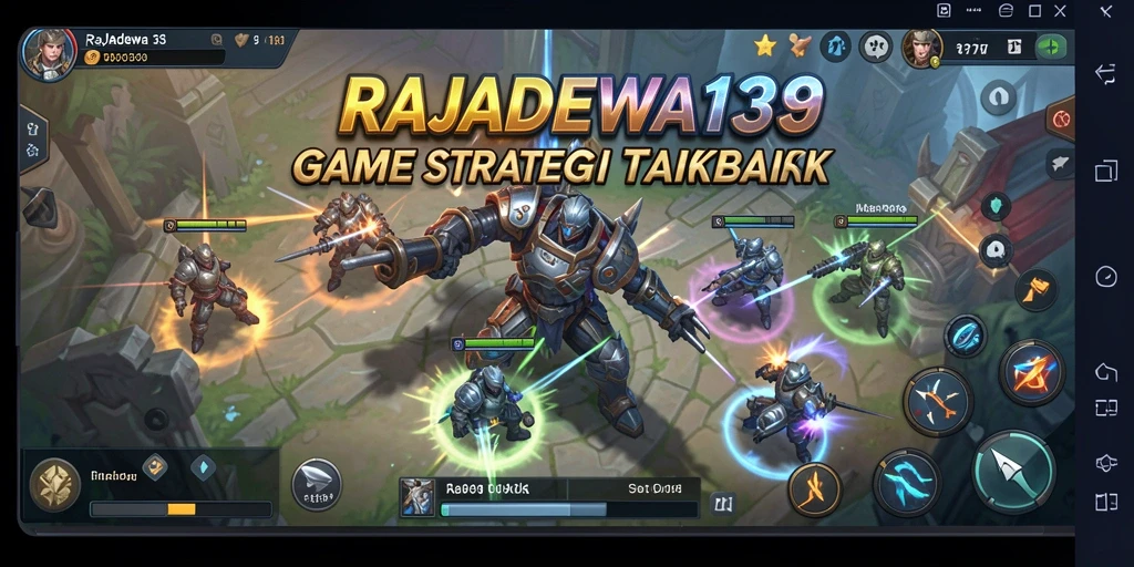 Gameplay RAJADEWA138 dengan aksi strategi yang mendebarkan.