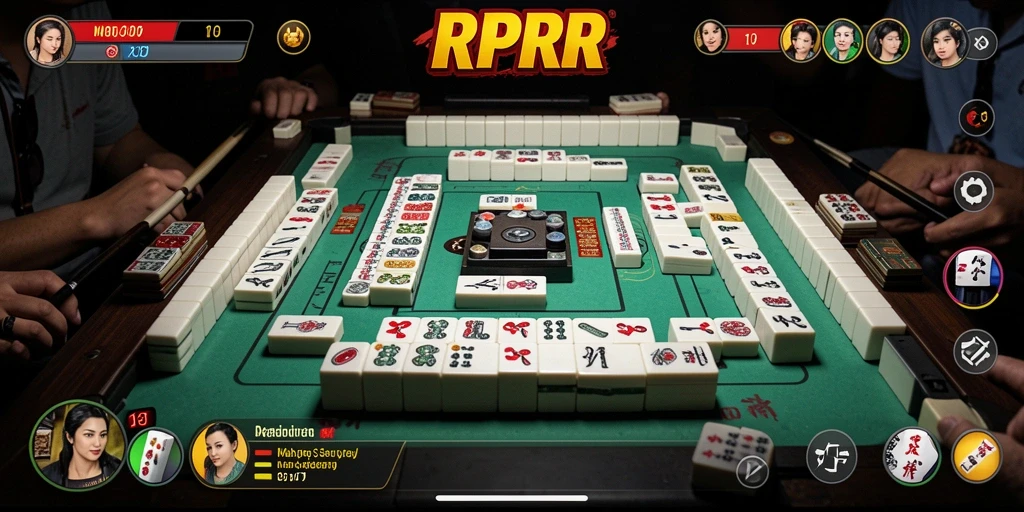 Gameplay RPRR yang mengasyikkan dengan grafik Mahjong yang indah.