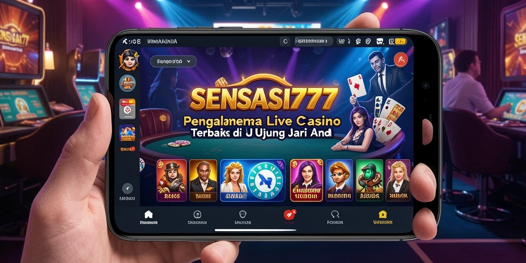 Tampilan gameplay menarik dalam SENSASI777 dengan dealer langsung.