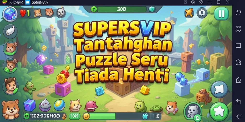 Tampilan gameplay <strong>SUPERSVIP</strong> yang penuh warna dan menantang.