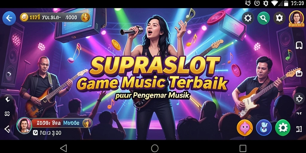 Tampilan atraktif gameplay SUPRASLOT yang seru dan penuh warna.